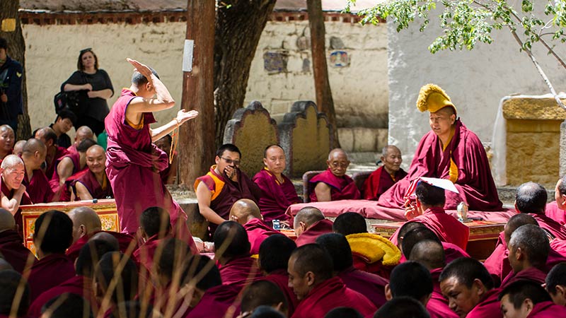 3 Lhasa Monks Debating