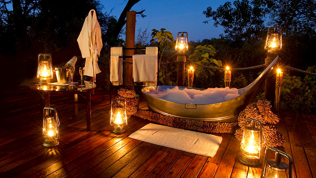 Africa Botswana Baines Camp Star Bath 2