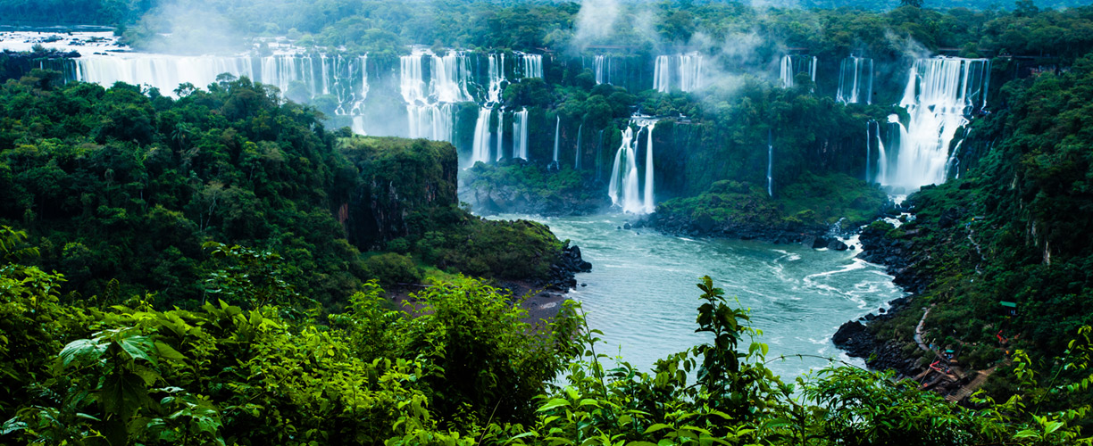 Latin American Barzil Iguazu Falls