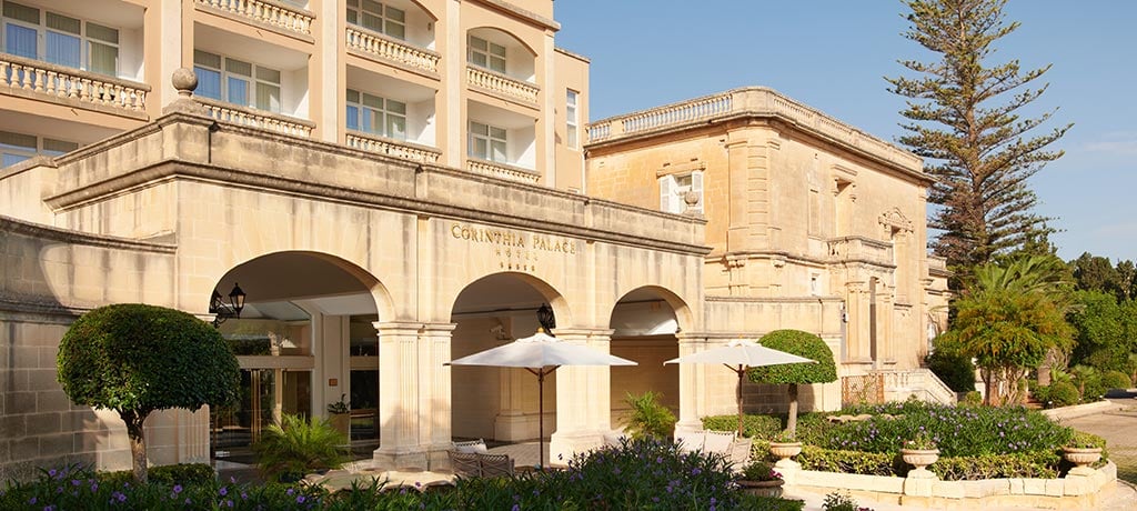 Europe Malta Valetta Corinthia Palace exterior