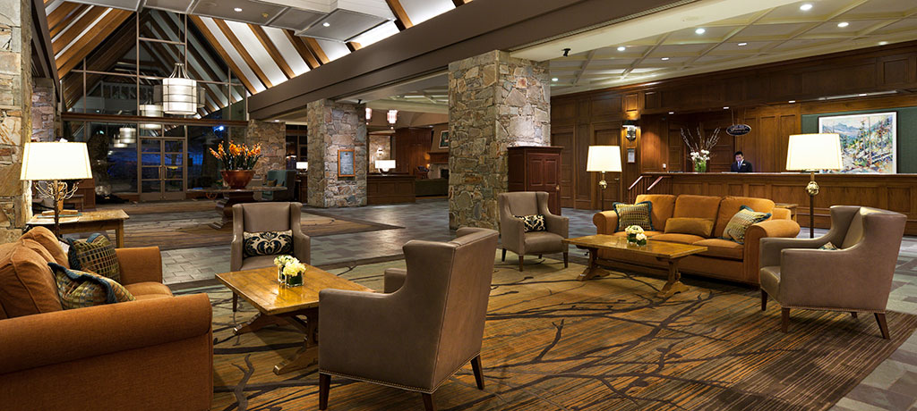 North America Canada Fairmont Chateau Whistler Resort lobby