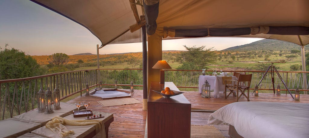Africa Kenya Masai Mara Mara Bushtops tent