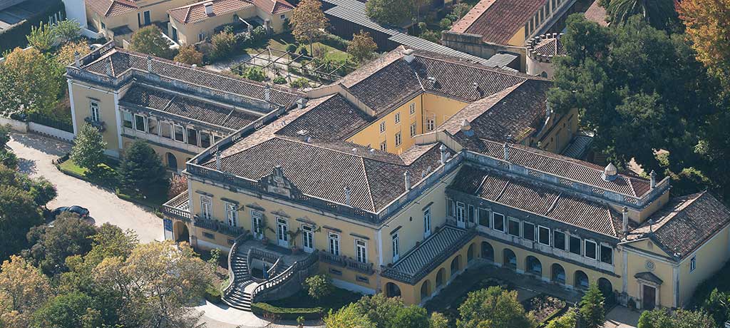 Europe Portugal Coimbra Quinta das Lagrimas Exterior aerial