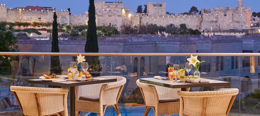 Israel Jerusalem David Citadel terrace