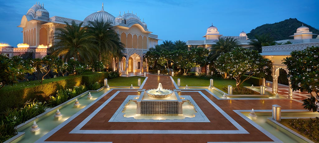 India Jaipur The Leela Palace Jaipur Courtyard