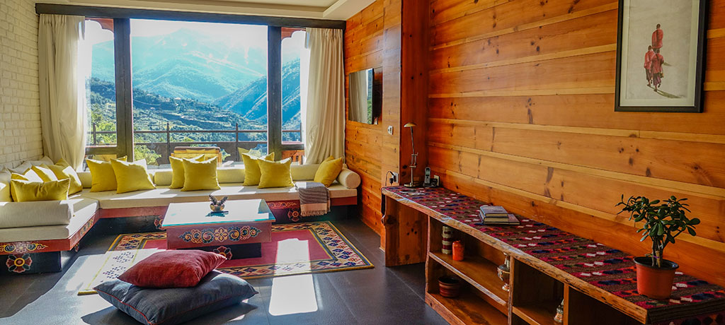 Asia Bhutan The Postcard Dewa Thimphu luxury room 