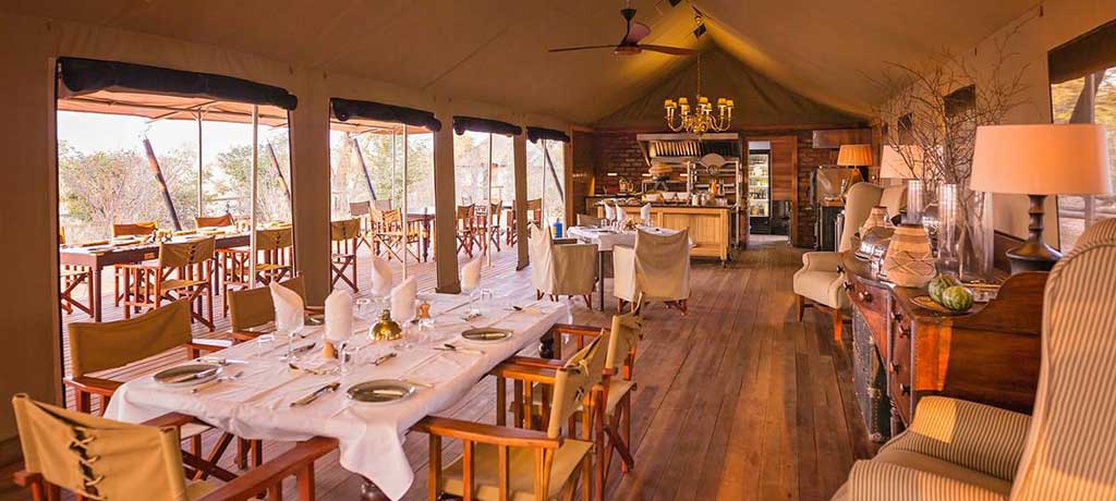 africa zimbabwe hwange national park verneys camp dining tent 02