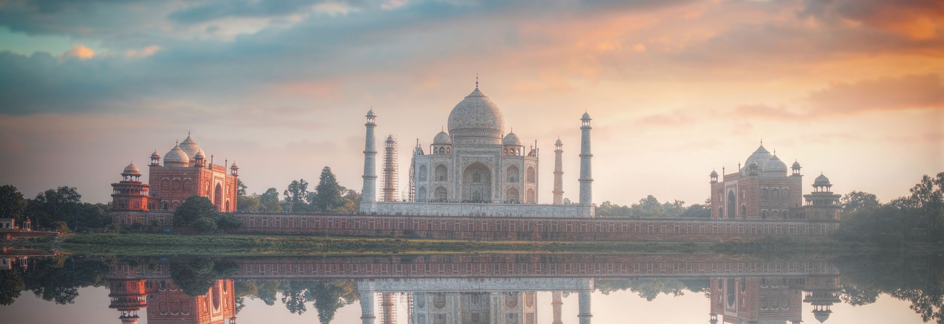 Asia India Taj Mahal Dusk MH