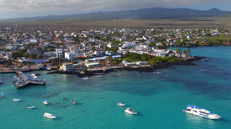 South America Galapagos Lively Port Towns
