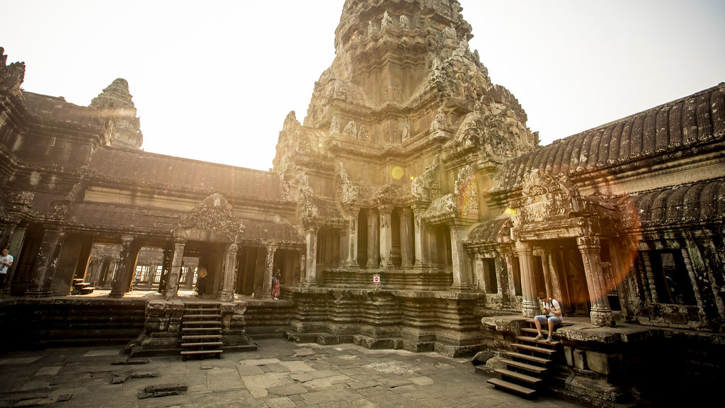 Asia Indochina Cambodia Angkor Wat Interior 5