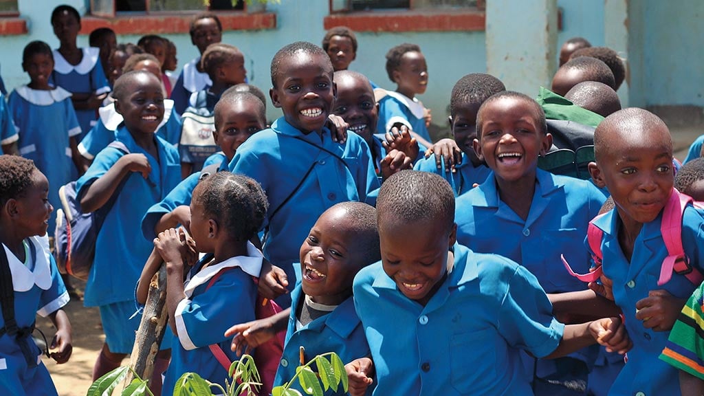 Africa Zambia Nakatindi School Children