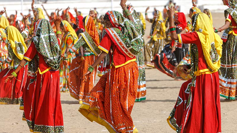 Asia India Pushkar Fair Dancers 1