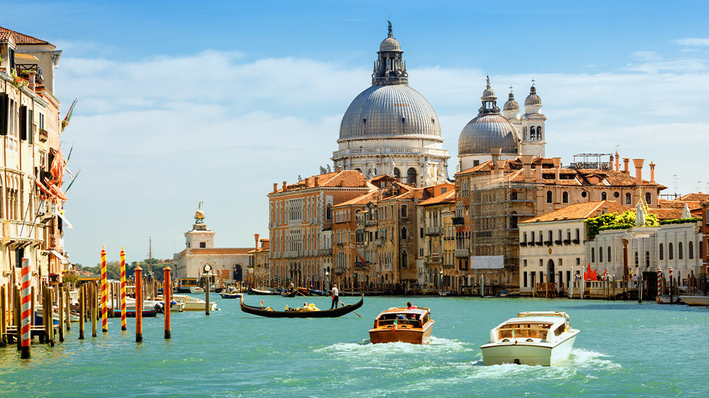 Europe Italy Venice Canal Boats 4