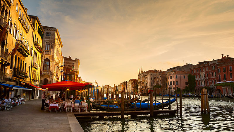 Europe Italy Venice Canal Sundowner 7