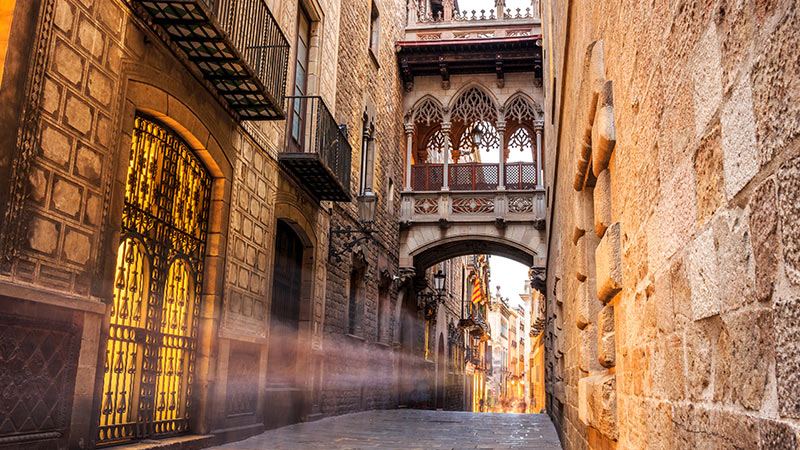 Europe Spain Barcelona Gothic Quarter 3
