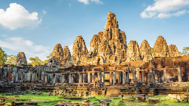Asia Cambodia Siem Reap Bayon Temple