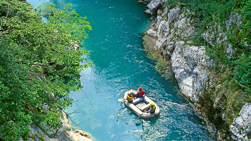 Europe Slovenia Soca River Rafting