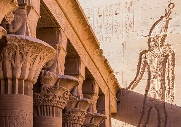 Egypt Temple Philae Closeup 2 SR