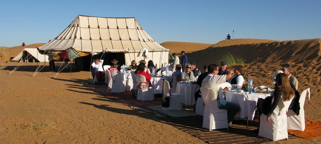 dinner in the desert