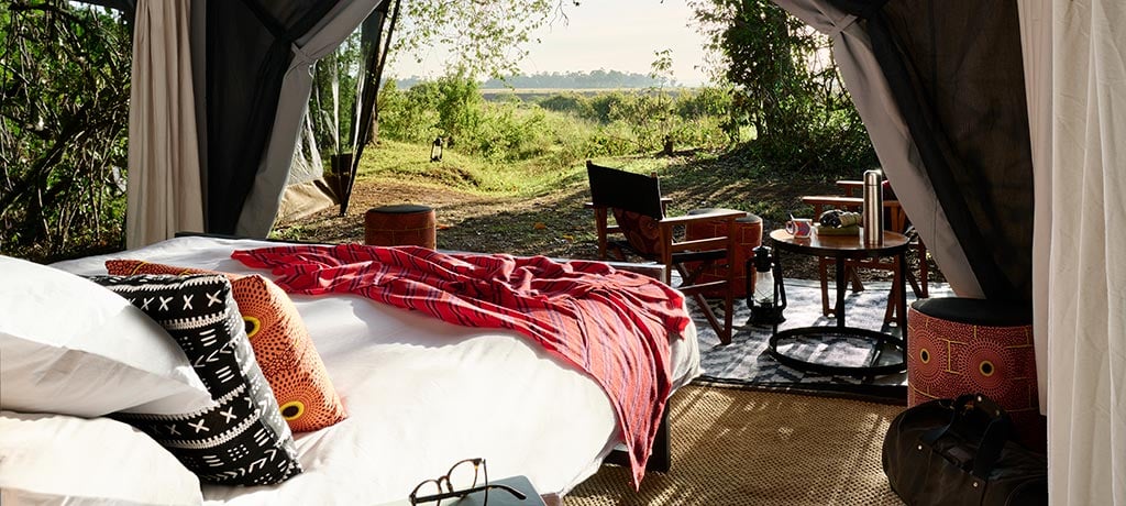 Africa Kenya Masai Mara A&K Tented Camp Luxury Tent 