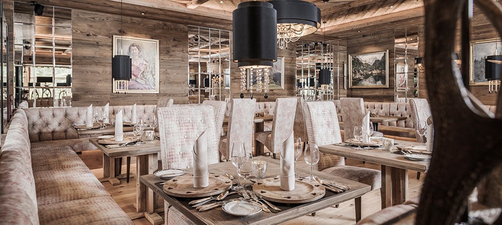 Europe Austria Seffeld Alpin Resort Sacher dining 