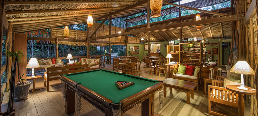 South America Brazil Amazonas Anavilhanas Jungle Lodge Billiards and Bar
