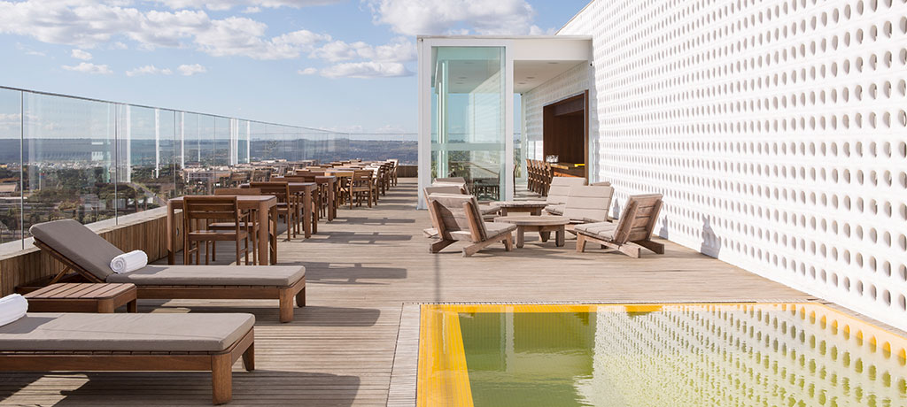 south america brazil brasilia b hotel Rooftop terrace