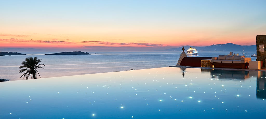 Europe Greece Mykonos Bill Coo Suites Lounge pool
