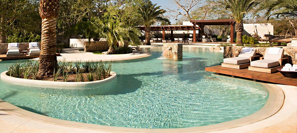 Latin America Mexico Merida Hotel Chable Yucatan pool