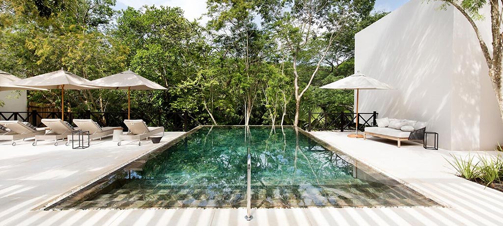 Latin America Mexico Merida Hotel Chable Yucatan spa pool