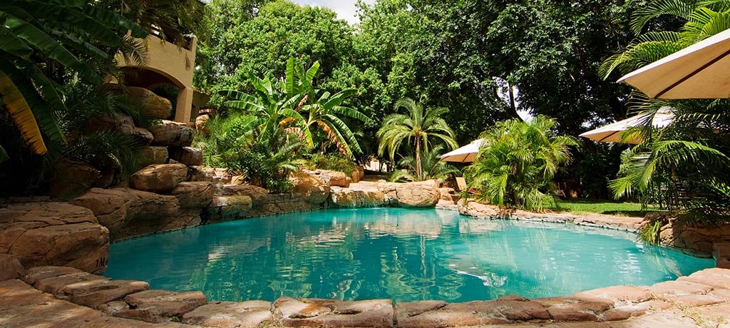 Africa Botswana Chobe Game Lodge pool