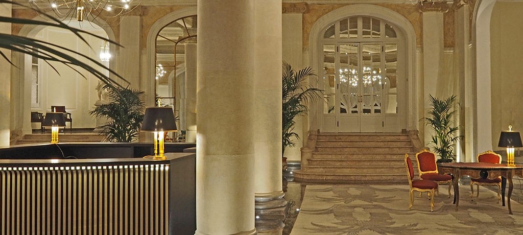Europe Italy Palermo Grand Hotel Et Des Palmes lobby