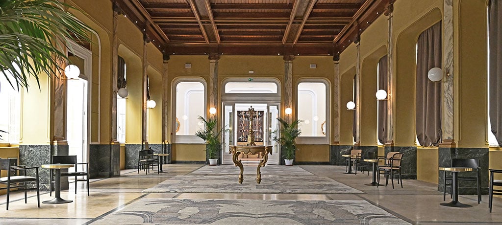 Europe Italy Palermo Grand Hotel Et Des Palmes Bar Lounge