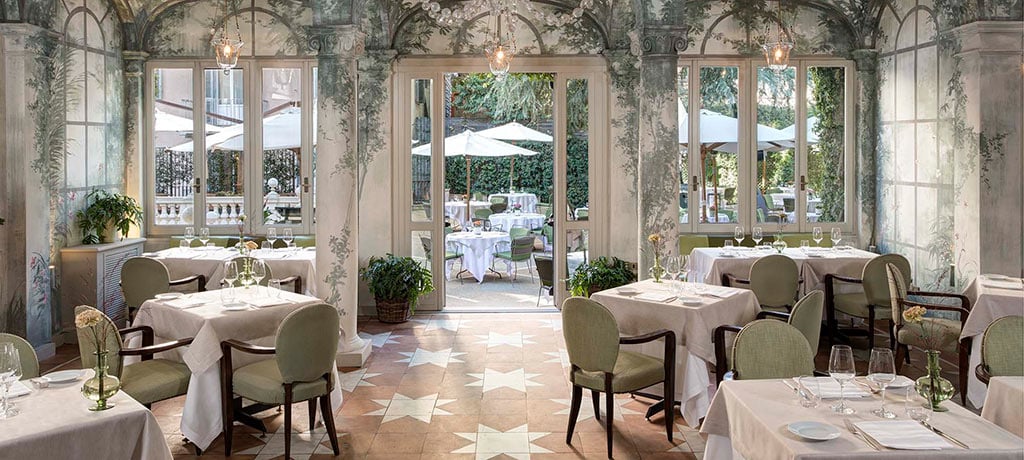 Europe Italy Rome Hotel de Russie dining 