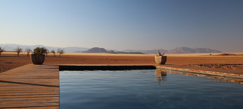 Africa Namibia Kwessi Dunes pool