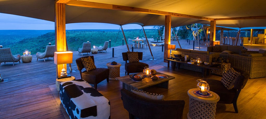 Africa Kenya Laikipia Loisaba Tented Camp Lounge