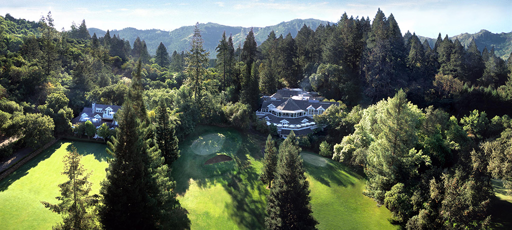 North America United States California Meadowood Hotel Exterior Aerial View 02