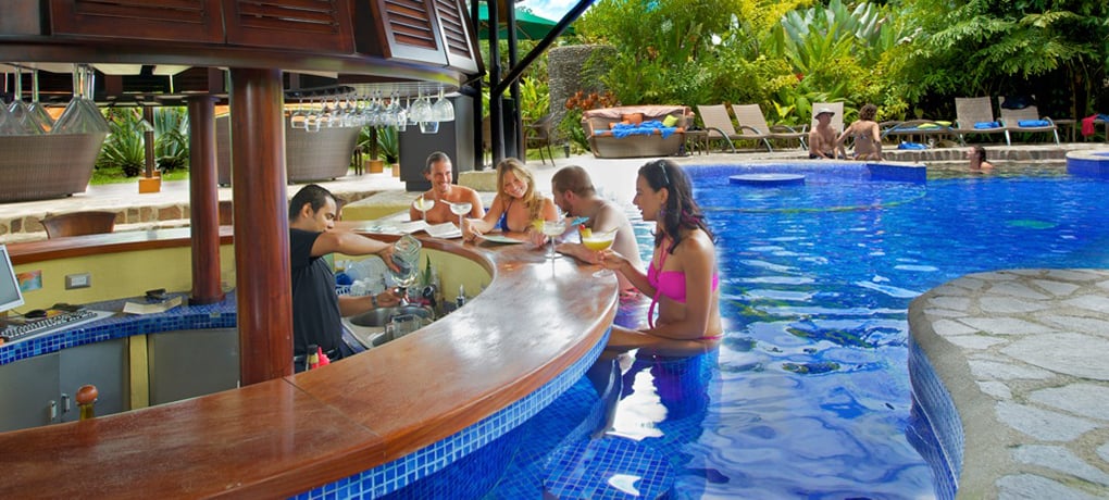 Central America Costa Rica La Fortuna Nayara Resort pool bar 