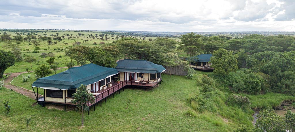 Africa Kenya Masai Mara Olare Mara Kempinski Aerial View 01