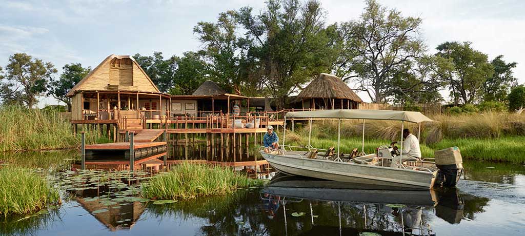 africa Botswana okavango delta sanctuary baines camp Bar Exterior