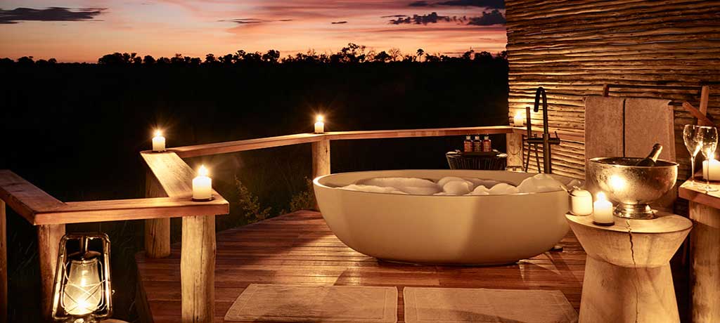 africa Botswana okavango delta sanctuary baines camp star bath