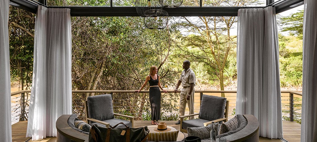 Africa Kenya Mandera Maasai Mara Reserve Sanctuary Olonana Luxury Suite