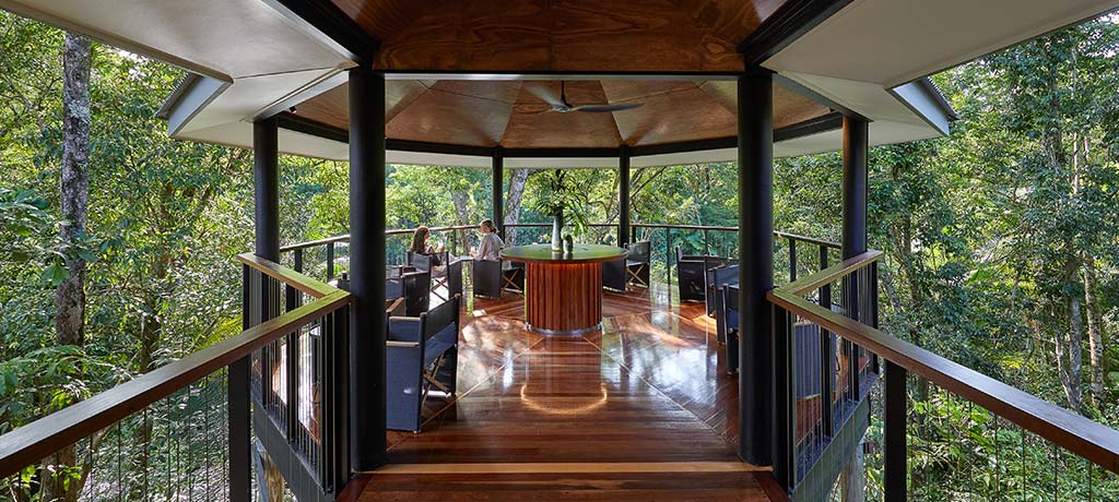 Australia Queensland Silky Oaks Lodge terrace