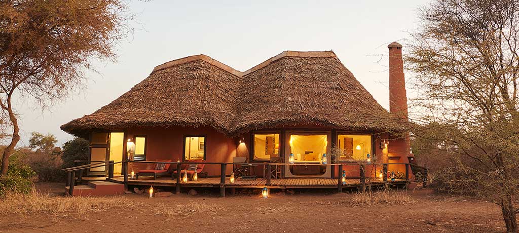 africa kenya amboseli national park tawi lodge exterior guest room