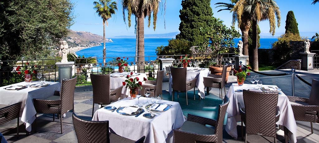 Europe Italy Taormina the ashbee hotel st george restaurant