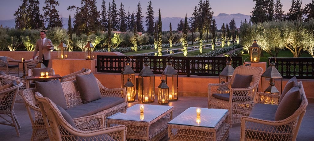 Africa Morocco The Oberoi Marrakech terrace
