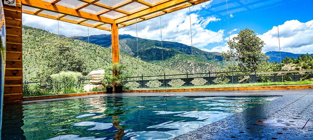 Asia Bhutan The Postcard Dewa Thimphu pool
