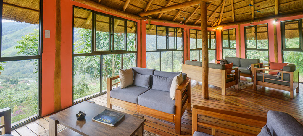 Africa Uganda Bwindi trackers safari lodge lounge