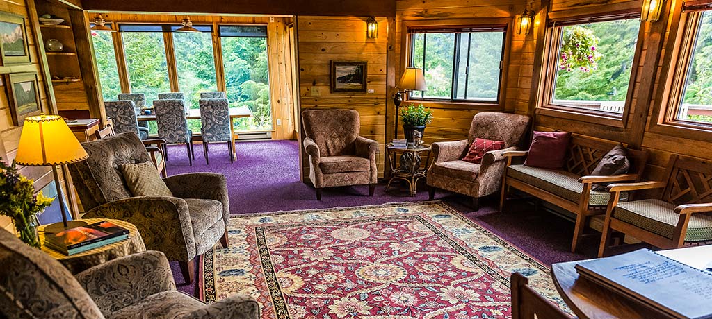United States Alaska Tutka Bay Lodge lounge