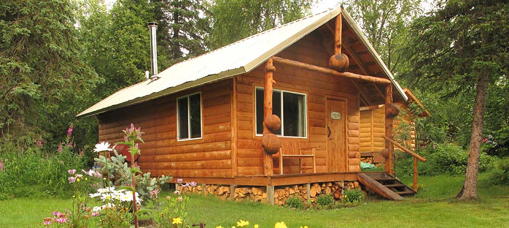 North America United States Alaska Winterlake Lodge Mountain Cabin2 